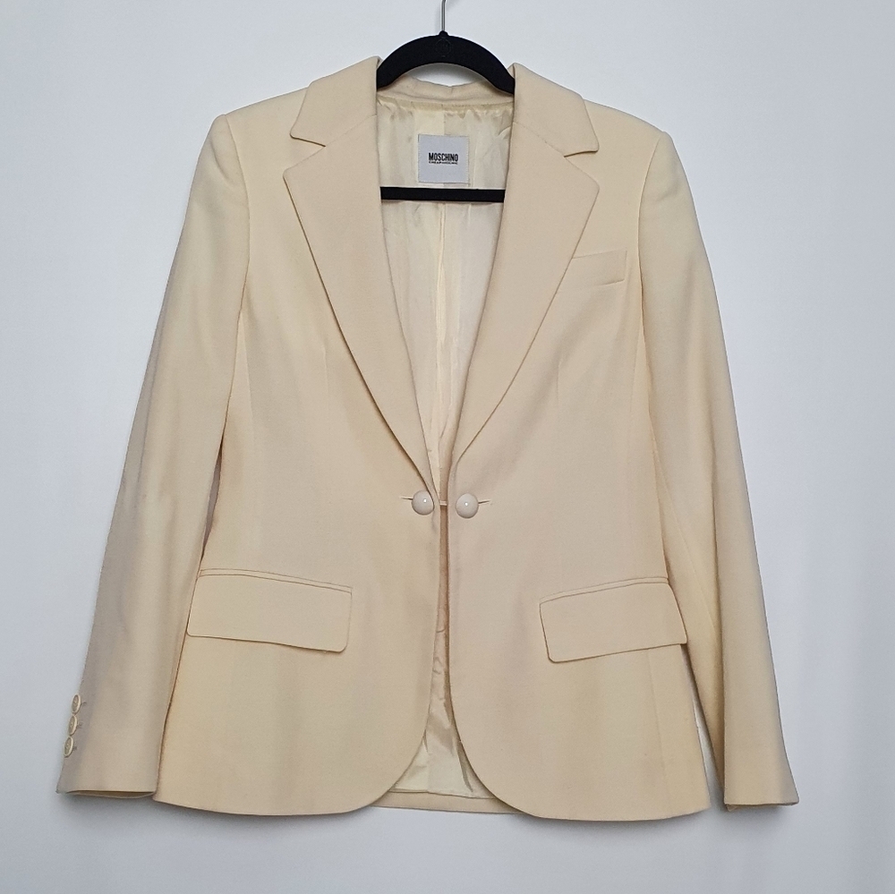 Moschino 100% Wool Blazer Jacket